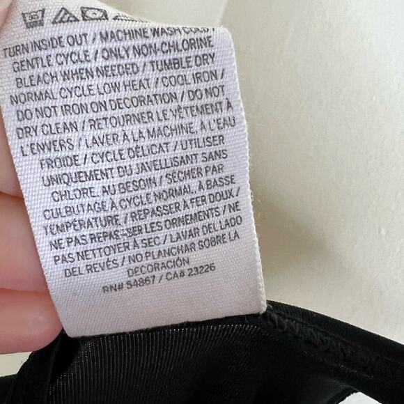 PINK Victoria's Secret Tank Top Small Black Graphic Racerback Tailgate Football - Picture 6 of 7